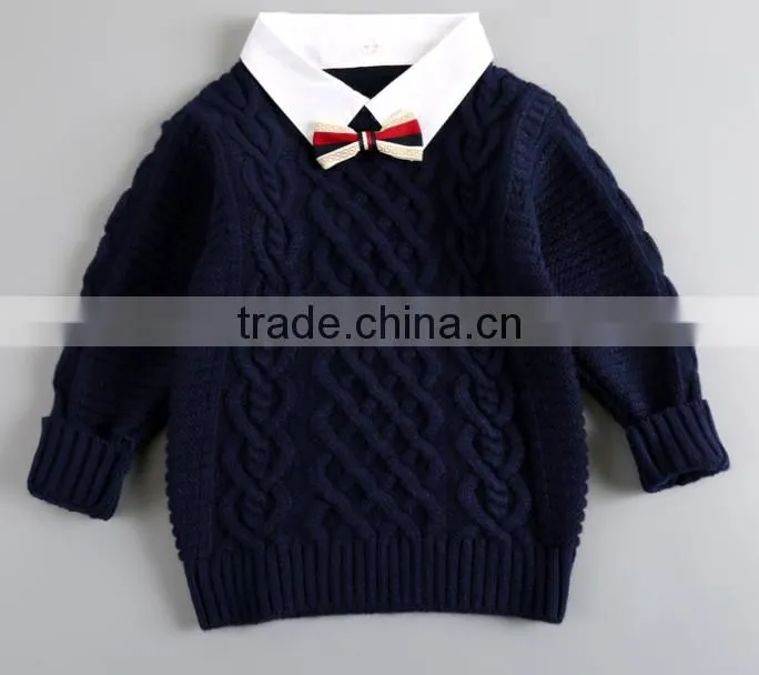 Latest new design baby boy cashmere knitted sweater