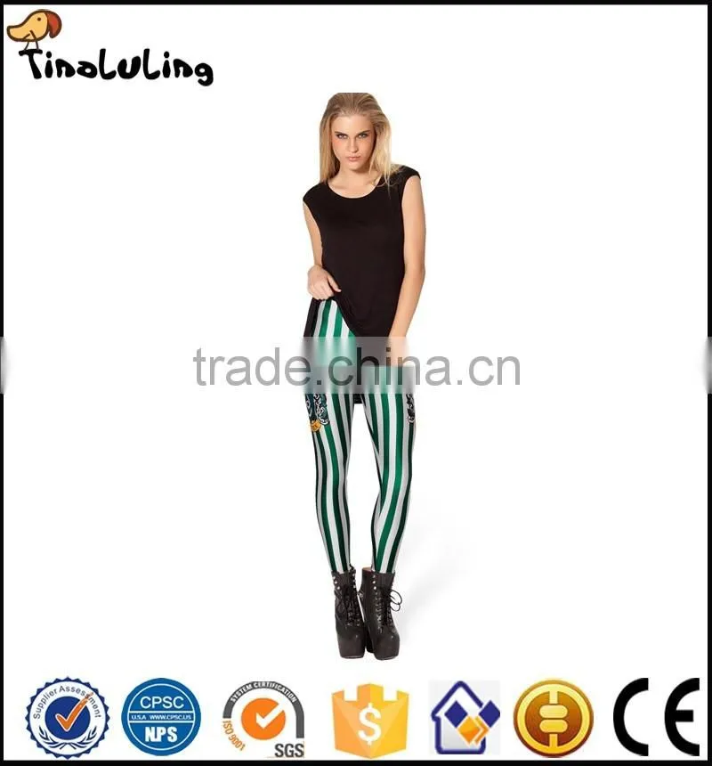 hot sexy girl photo pantyhose leggings Harry Potter Slytherin Leggings