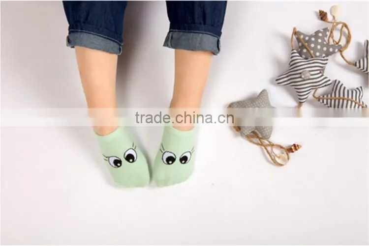 Top Selling for Baby Kids Small Infant Socks Big eyes antiskid Cotton children Socks Cartoon Socks