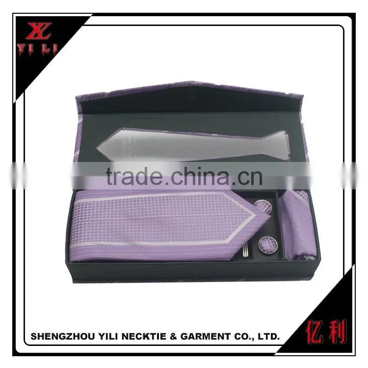 Necktie fabric, see-through necktie sets gift box