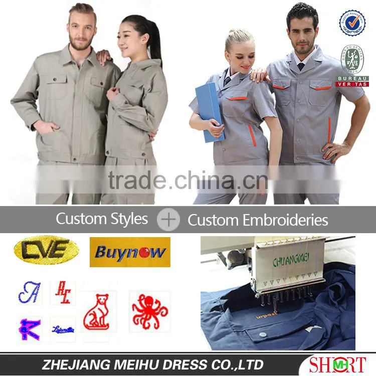 Newest Popular men's custom work short sleeve shirts