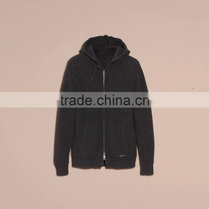 Men's Cashmere Wool Cardigan Sweater Hoodies Top