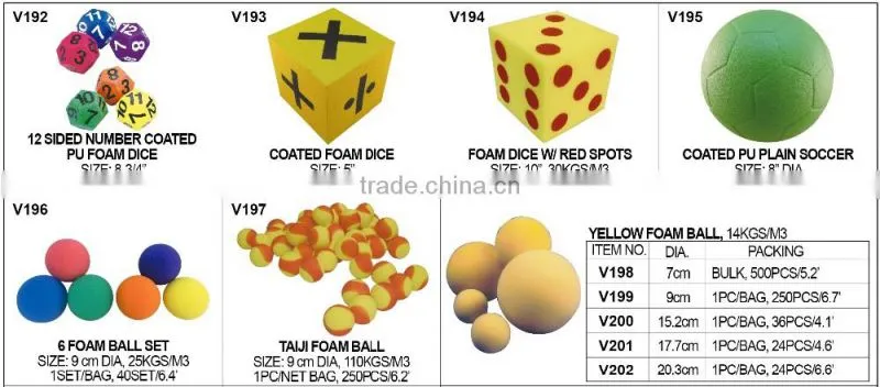 SOFT FOAM BALL TOY FOR KID / SMALL FOAM BALL