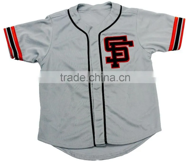 Custom Tackle Twill button down Baseball jersey