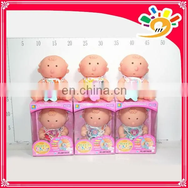 7.5" Little cute reborn moppet dolls with nipple,12pcs a set