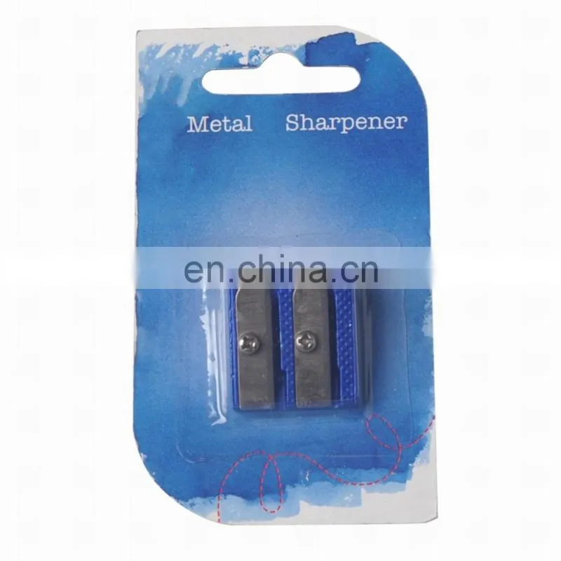 office stationery colorful double blade pencil sharpener