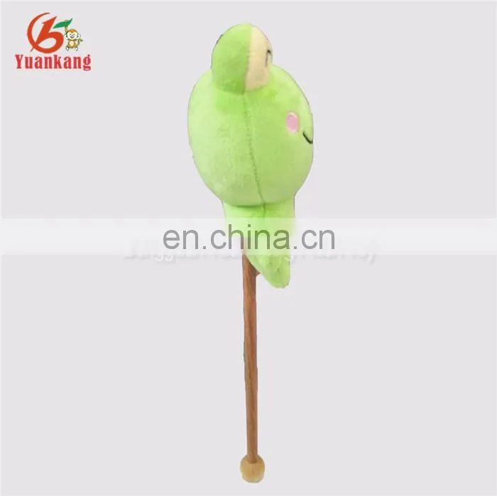 Cute plush stuffed vallentine's day frog animal toy plush massage hammer