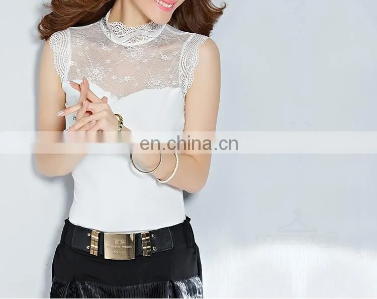 Customized women transparent sexy blouse