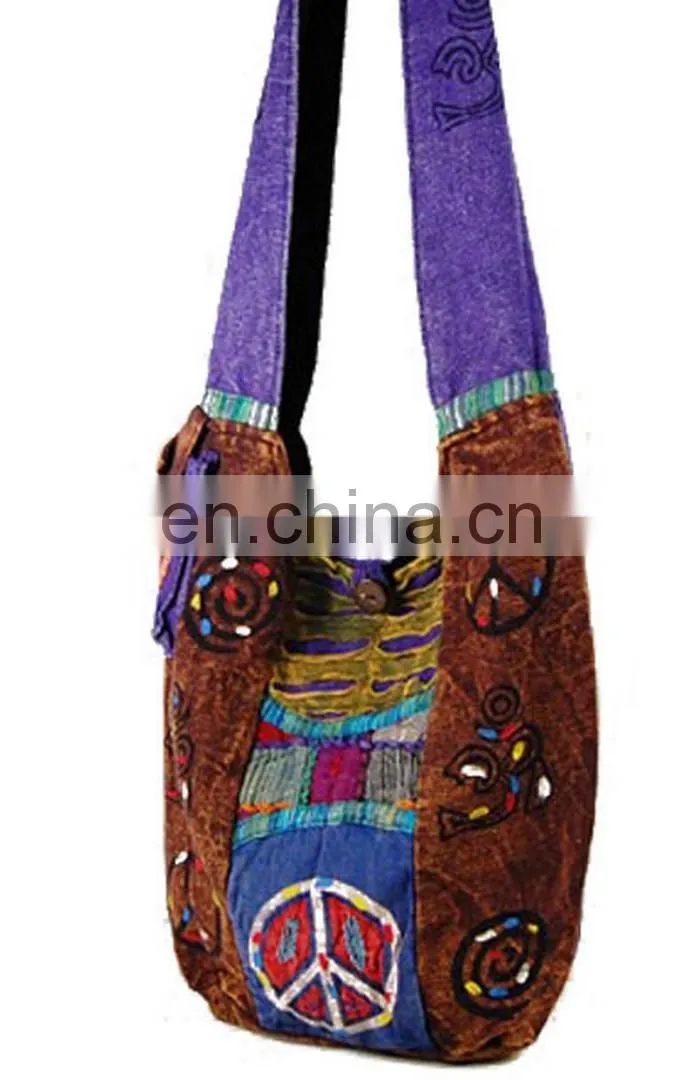 canvas bags for embroider Canvas Lady Gaga Style Handbags