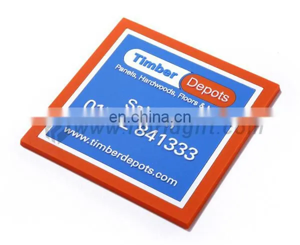 Cute silicone pvc cup coaster factory manufacture