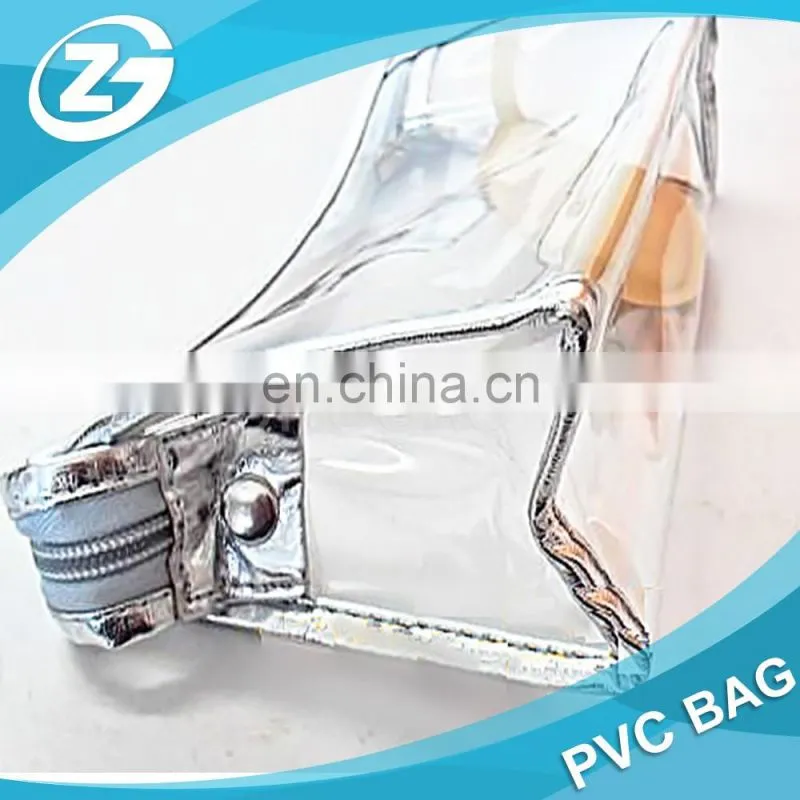Cheap Zipper Top Waterproof Clear PVC Toiletry Bag