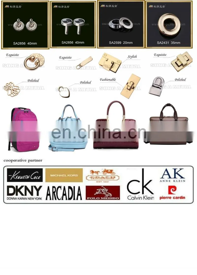 High quality swimwear metal accessories for clothing handbags metal accessories