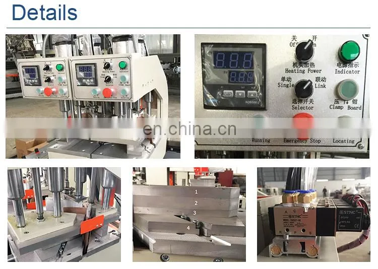 Double head welding machine / vinyl windows making machine