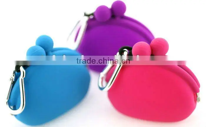 attractive lady cheapest mighty purse fancy silicone coin purse for pocket