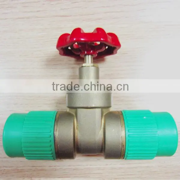 ppr brass gate valve for ppr piping