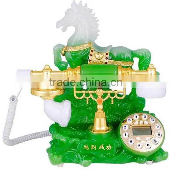 Funny corded analog vintage telephone
