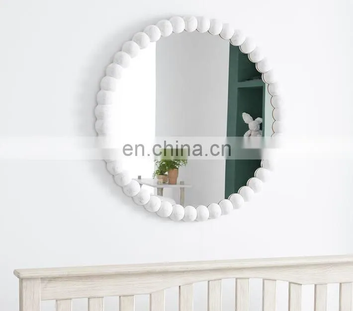 Decorative handmade make up lunar Moon phase mirror set for home makeup mirror with stand