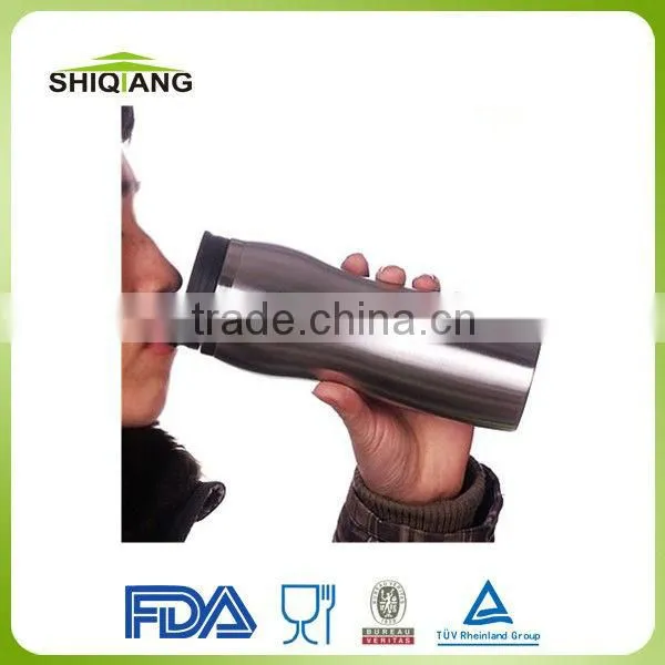 420ml hot sell double wall wave shape insulated stainless steel thermal mug