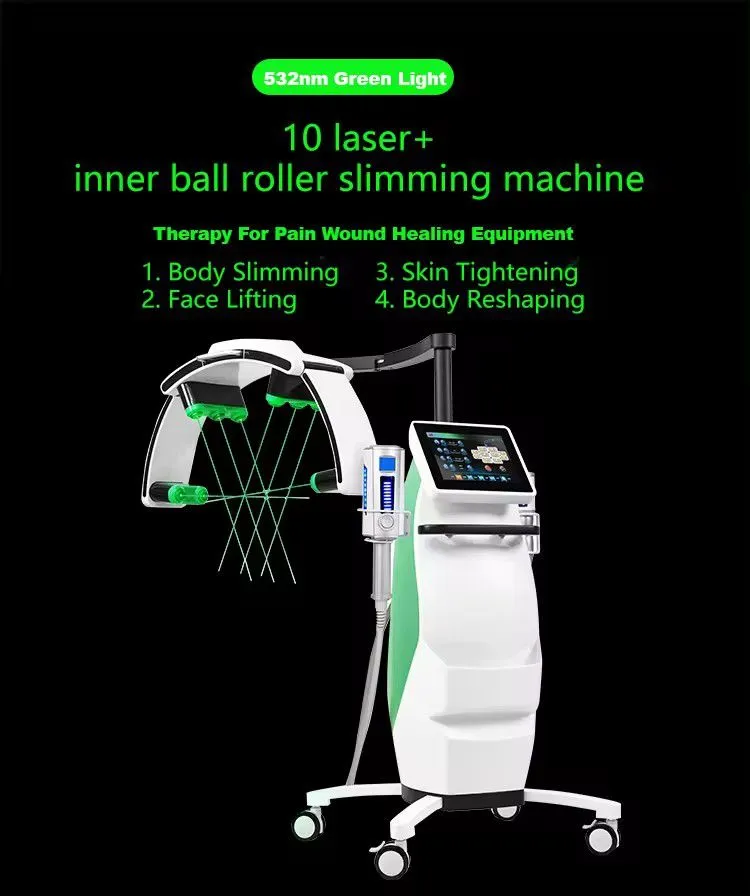 10d Laser Body Shape Machine Slim Cold Laser Therapy Device 10d Maxlipo Master 532nm Laser Machine