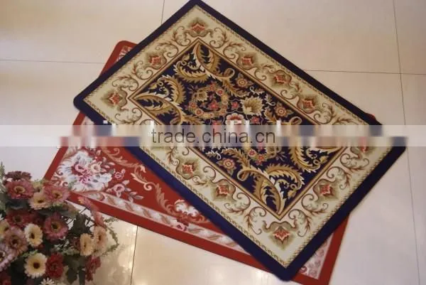 Newest microfiber printed bathroom door mat, custom size bathroom door mat
