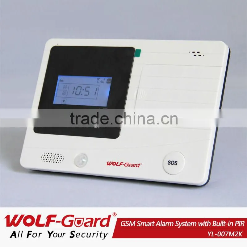 15 Years Factory GSM mms Alarm security System with LCD Screen and built-in PIR YL-007M2K gsm intelligent alarm system