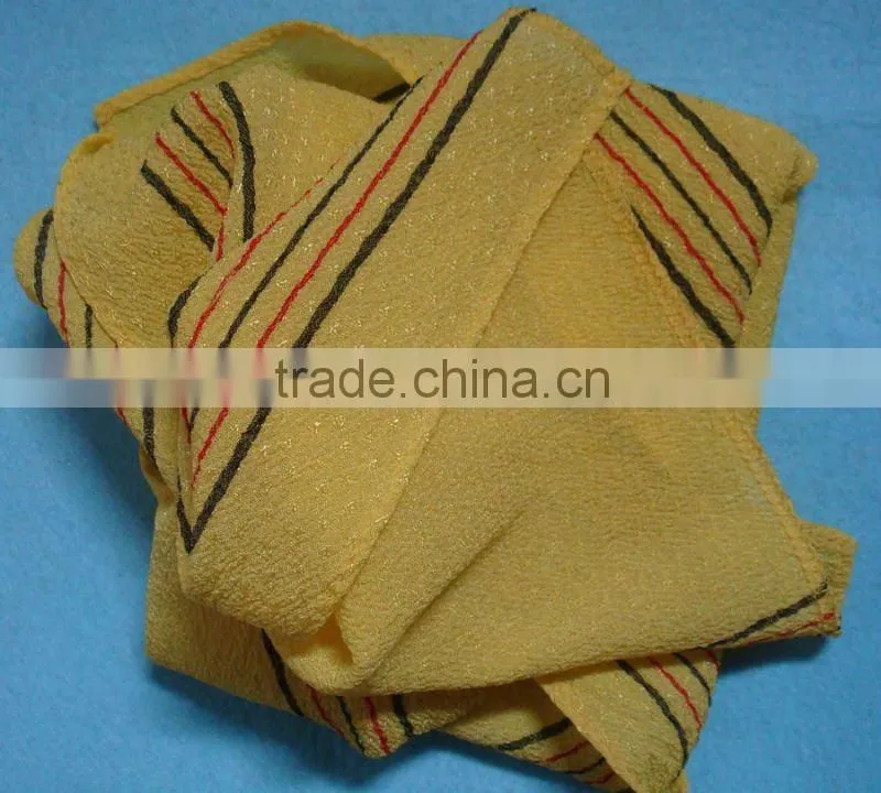 Natural viscose exfoliating peeling italy korea shower towel