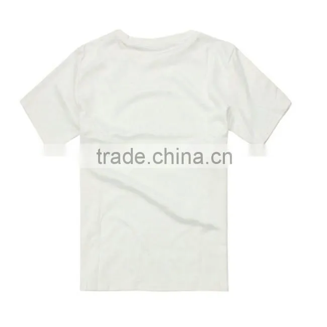 comfortable custom sublimation white blank inner cotton outer polyester diy t-shirts