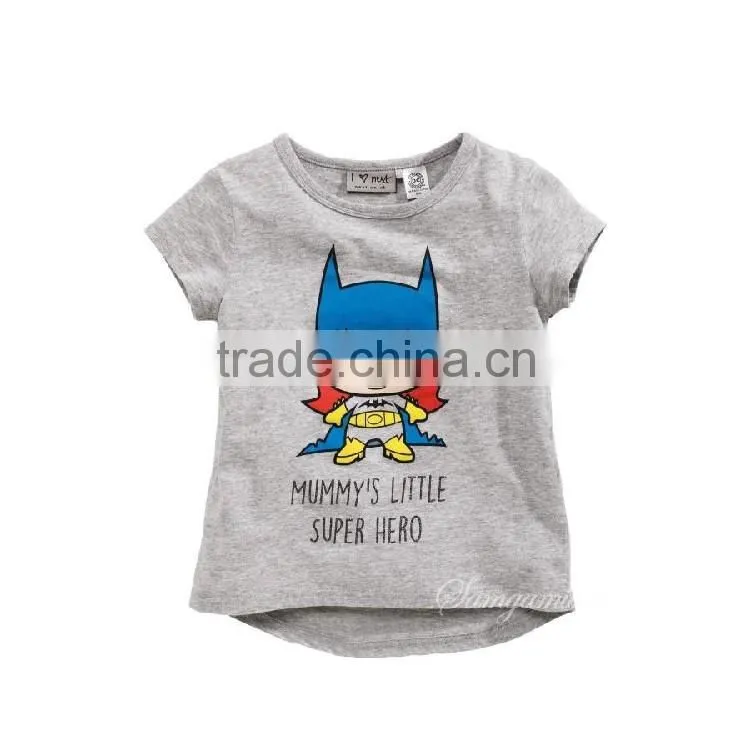 2016 INS New Arrival Summer Baby Children Clothes Girl Cloth Outfits Gray Cotton Clothing Sets