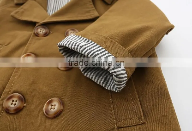 2016 european style children clothes boys coat high quality autumn and winter kids overcoat