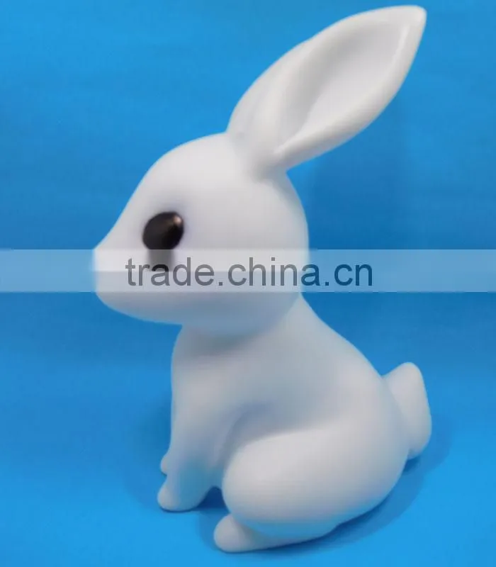 New Design Electronic Led Flashing Toy PVC Soft Rabbit For Promotion Gift