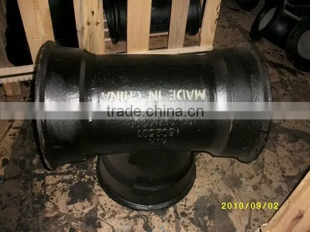 All socketed tee for ductile iron pipe fitting