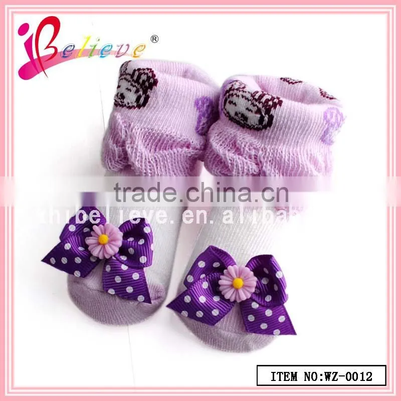 New arrival 100% cotton socks baby fancy compression sock,wholesale girl tube socks