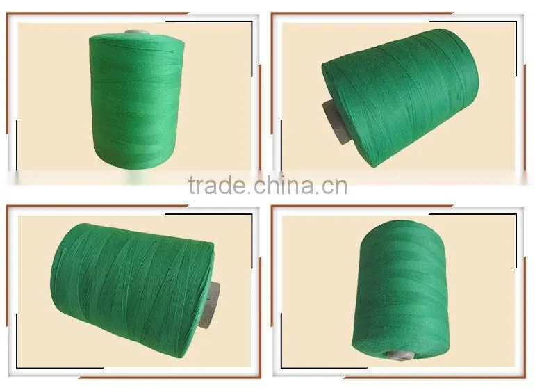 Customized colorful green polyester sewing thread