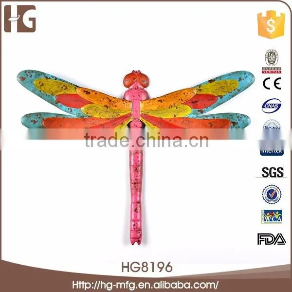 Hot sell best iron metal dragonfly wall decor