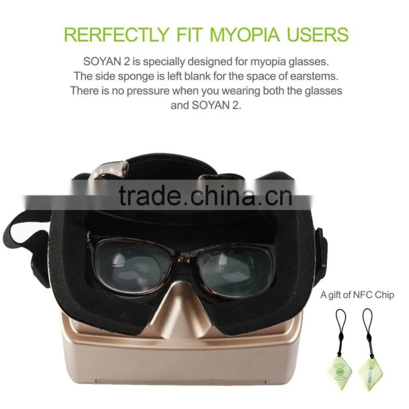 2016 latest electronic gadgets Virtual reality 3D glasses for 3D Movie and Game