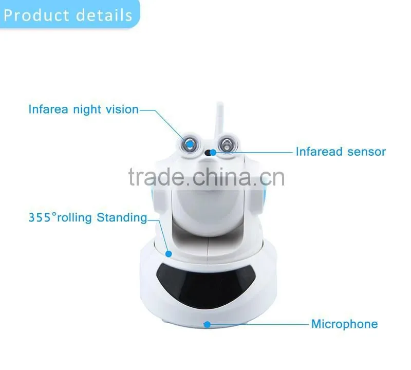 Home indoor use HD night vision P2P wireless wifi ip camera