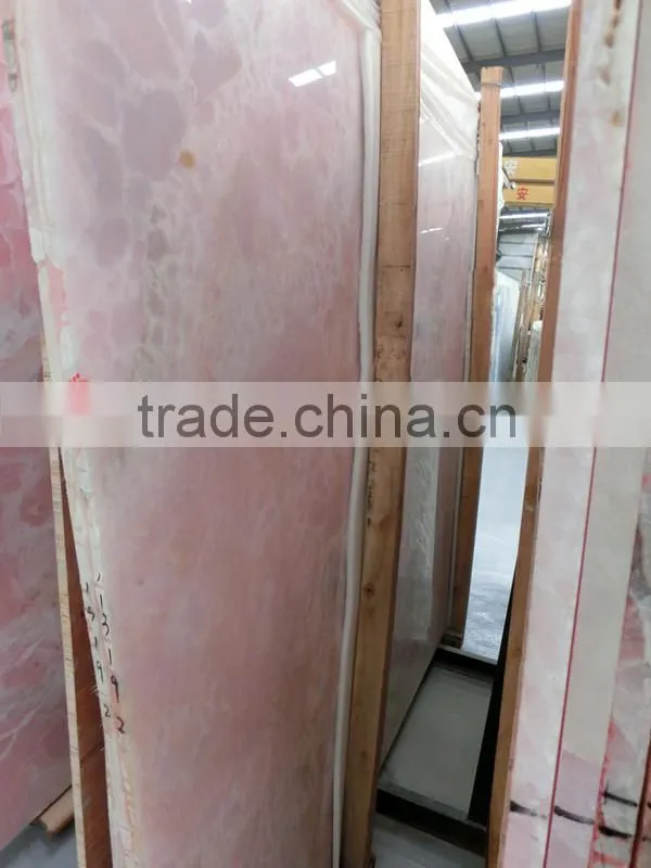 Pink onyx slab