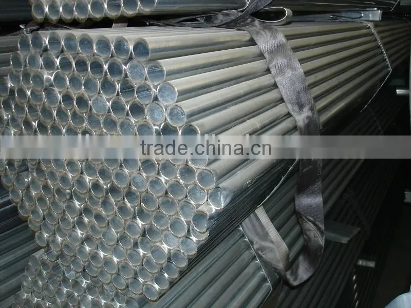 Pre-galvanized Round Steel Pipes for Fencing / Z : 8 micron