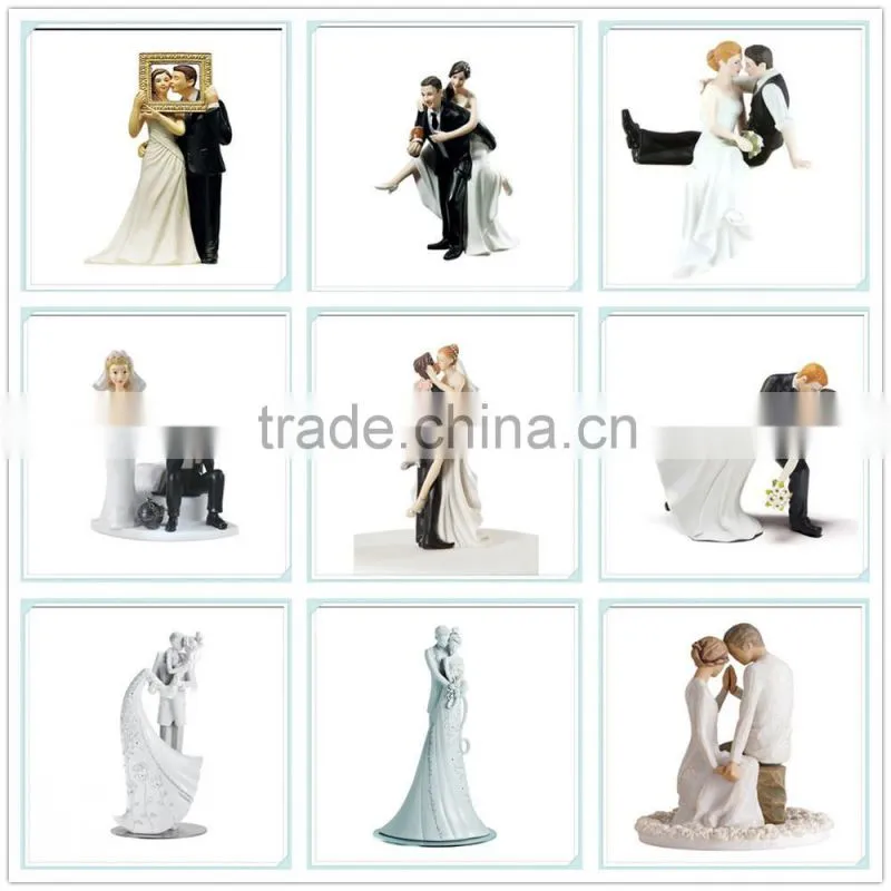 Porcelain wedding cake topper figurine decoration