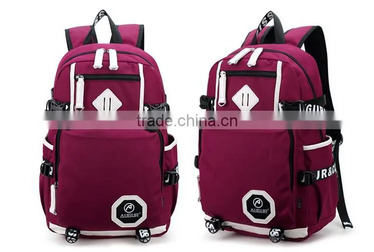2016 New Design Korean Fashion Canvas Backpack, Teenage Backpack