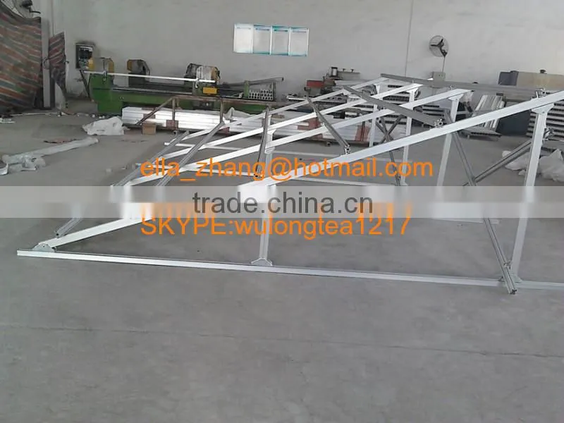 custom & standard 6063 t5/t6 PV solar aluminum rail china manufacturer with iso certificates