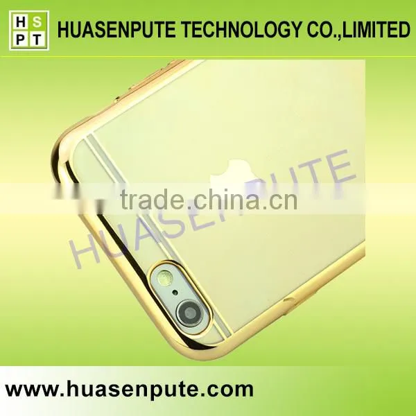2016 New Arrival Design Ultra-Thin Electroplating Soft TPU Case For iPhone 6s