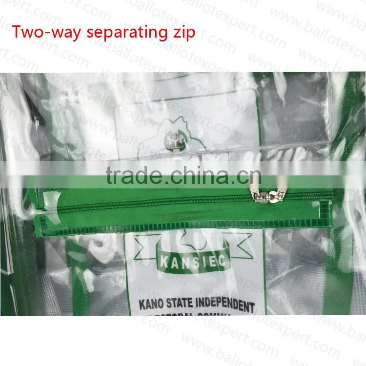 Best designer transparent pvc election voting bag
