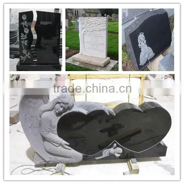grey granite American tombstone
