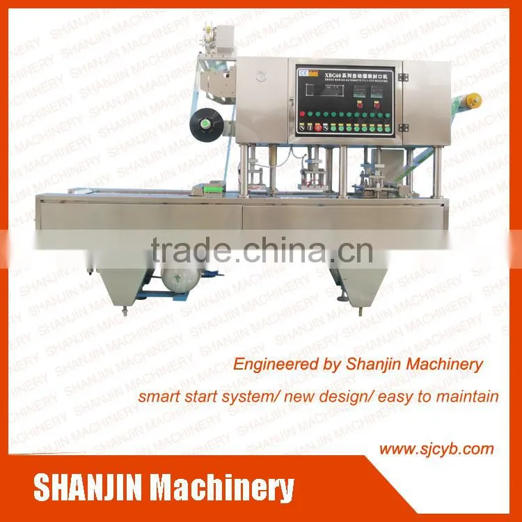 Yoghurt Cup liquild Filling Sealing Machine/automatic sealing machine