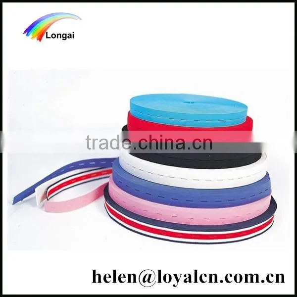 wholesale garment 1.5cm, 2cm knitted buttonhole elastic webbing band