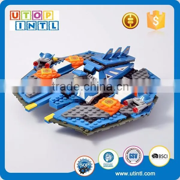 Wholesale kid toy magnetic DIY building block space ship connector toys