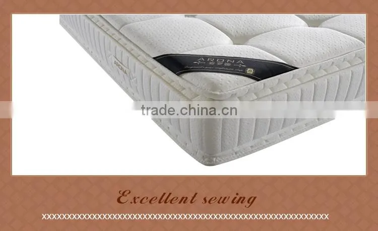 Hot Selling pillow top pocket spring mattress with wholesale price