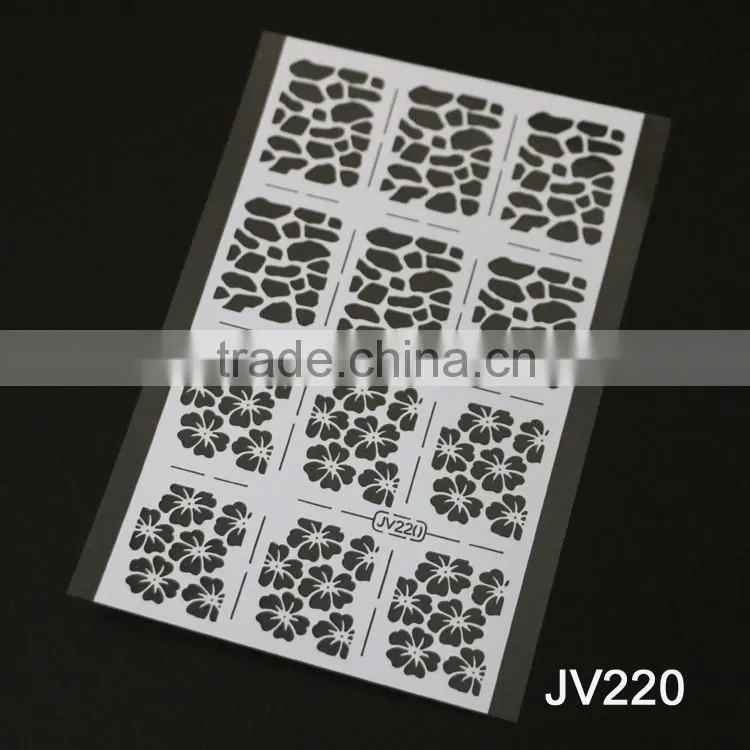 2016 Nail Stencil Guide Vinyl Decal Sticker Nail Stencil Sticker
