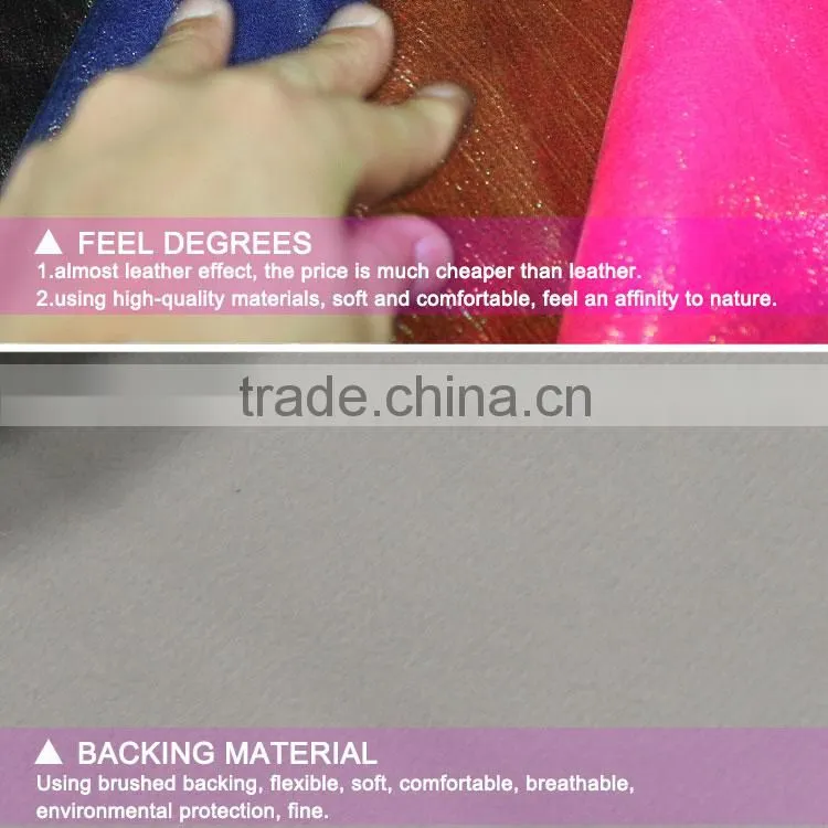 outermost layer of skin pu leather for shoe upper and bag